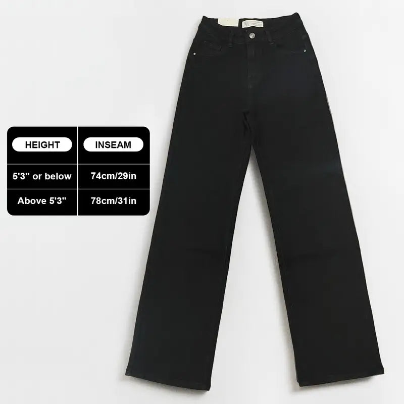 KatchMe Women's Trendy Denim High WaistMulti-Pocket Wide Leg Jeans,, Street StretchWomenswear, Baggy Jeans Outfit