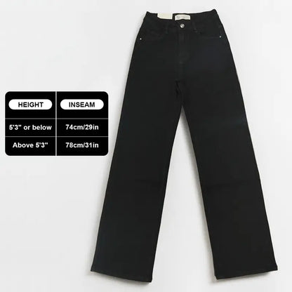 KatchMe Women's Trendy Denim High WaistMulti-Pocket Wide Leg Jeans,, Street StretchWomenswear, Baggy Jeans Outfit